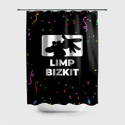 Шторка для душа Limp Bizkit конфети, цвет: 3D-принт