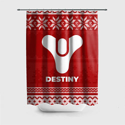 Шторка для душа Новогодний Destiny, цвет: 3D-принт