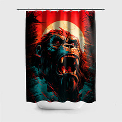 Шторка для душа King Kong roar, цвет: 3D-принт