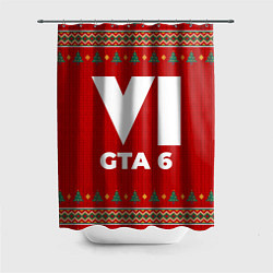 Шторка для душа GTA 6 new year, цвет: 3D-принт