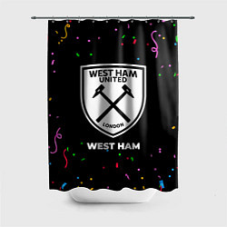 Шторка для душа West Ham конфети, цвет: 3D-принт