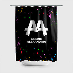 Шторка для душа Asking Alexandria конфети, цвет: 3D-принт