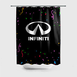 Шторка для душа Infiniti конфети, цвет: 3D-принт