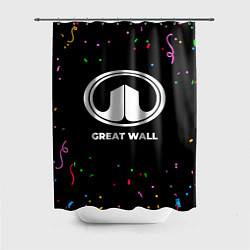 Шторка для душа Great Wall конфети, цвет: 3D-принт