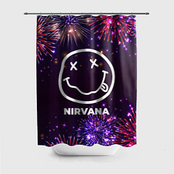 Шторка для душа Праздничный Nirvana, цвет: 3D-принт