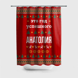 Шторка для ванной Это год успешного Анатолия