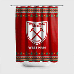 Шторка для душа West Ham new year, цвет: 3D-принт