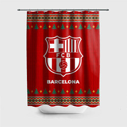 Шторка для душа Barcelona new year, цвет: 3D-принт