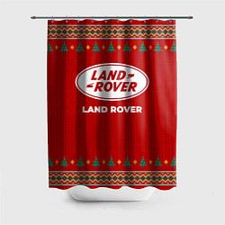 Шторка для душа Land Rover new year, цвет: 3D-принт