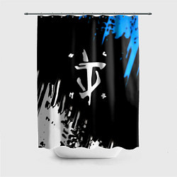 Шторка для душа Doom краски лого текстура, цвет: 3D-принт