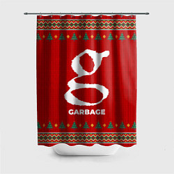 Шторка для душа Garbage new year, цвет: 3D-принт