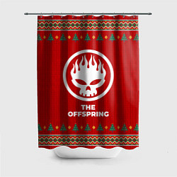 Шторка для душа The Offspring new year, цвет: 3D-принт