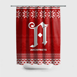 Шторка для ванной Новогодний Architects