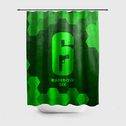 Шторка для душа Rainbow Six - green gradient, цвет: 3D-принт