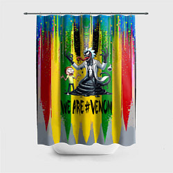 Шторка для душа We are Venom - Morty and Rick fantasy, цвет: 3D-принт