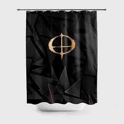 Шторка для душа Ozzy Osbourne golden poly, цвет: 3D-принт