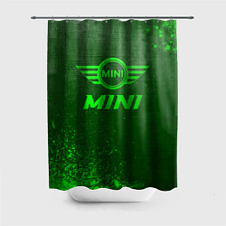 Шторка для душа Mini - green gradient, цвет: 3D-принт