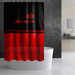Шторка для душа Land Rover - red gradient посередине, цвет: 3D-принт — фото 2