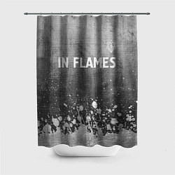 Шторка для душа In Flames - grey gradient посередине, цвет: 3D-принт