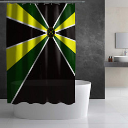 Шторка для душа Мотострелковые войска: шеврон без текста, цвет: 3D-принт — фото 2