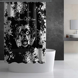 Шторка для душа Children of Bodom рок пес, цвет: 3D-принт — фото 2