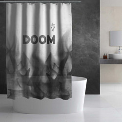 Шторка для душа Doom - white gradient посередине, цвет: 3D-принт — фото 2