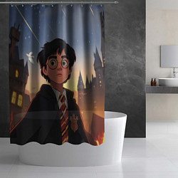 Шторка для душа Загадочный Гарри Поттер, цвет: 3D-принт — фото 2