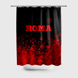 Шторка для душа Roma - red gradient посередине, цвет: 3D-принт