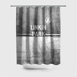 Шторка для душа Linkin Park 2024 - grey gradient посередине, цвет: 3D-принт