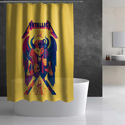 Шторка для душа Metallica - Egypt, цвет: 3D-принт — фото 2