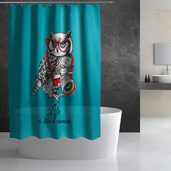 Шторка для душа Жизнь подобна камере, цвет: 3D-принт — фото 2