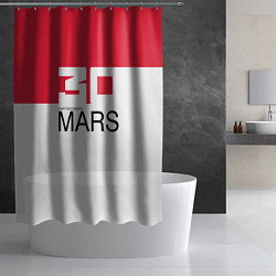Шторка для душа 30 Seconds to Mars poster, цвет: 3D-принт — фото 2