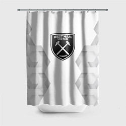 Шторка для душа West Ham white poly, цвет: 3D-принт