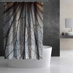 Шторка для душа Прожилки растения, цвет: 3D-принт — фото 2