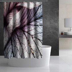 Шторка для душа Раскрытый цветок, цвет: 3D-принт — фото 2