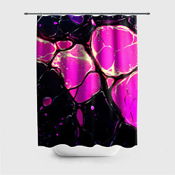 Шторка для душа Розовые пятна в текстуре, цвет: 3D-принт