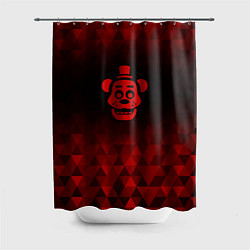 Шторка для ванной FNAF red poly