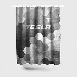 Шторка для душа Tesla - grey gradient посередине, цвет: 3D-принт