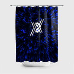 Шторка для душа Darling in the FranXX blue energy, цвет: 3D-принт