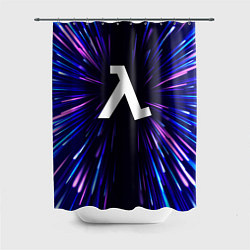 Шторка для душа Half-Life neon energy, цвет: 3D-принт