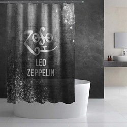 Шторка для душа Led Zeppelin - grey gradient, цвет: 3D-принт — фото 2