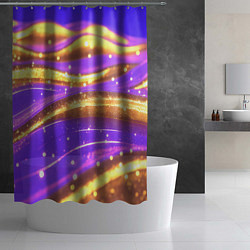 Шторка для душа Блестящая волнистая текстура, цвет: 3D-принт — фото 2
