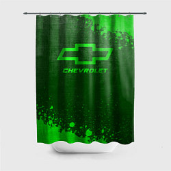 Шторка для душа Chevrolet - green gradient, цвет: 3D-принт