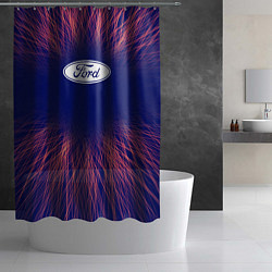 Шторка для душа Ford red energy, цвет: 3D-принт — фото 2