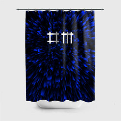 Шторка для душа Depeche Mode blue energy, цвет: 3D-принт