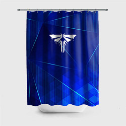 Шторка для душа The Last Of Us blue poly, цвет: 3D-принт