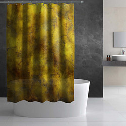 Шторка для душа Золотая ржавая текстура, цвет: 3D-принт — фото 2