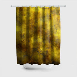 Шторка для душа Золотая ржавая текстура, цвет: 3D-принт
