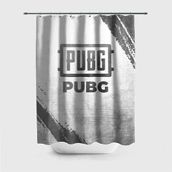 Шторка для душа PUBG - white gradient, цвет: 3D-принт
