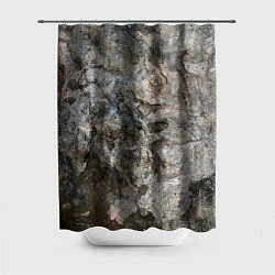 Шторка для душа Абстракция - grey natural granite, цвет: 3D-принт